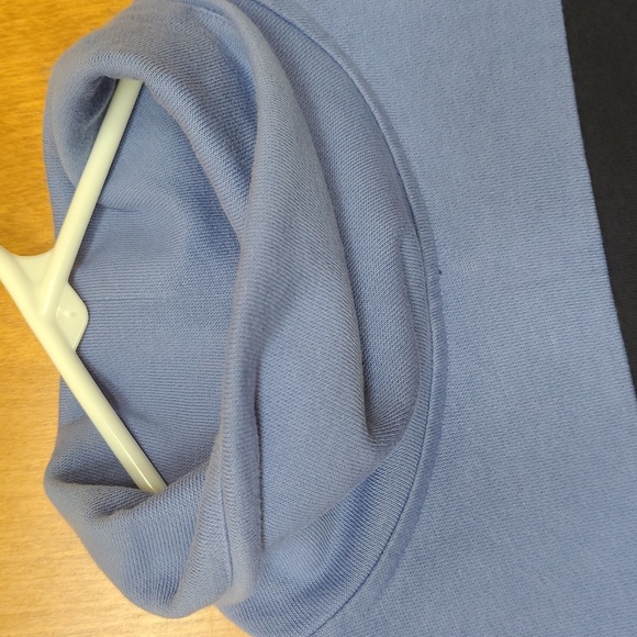 Adidas Women's Cowl Turtle Neck Sweatshirt in Two Tone Blue - Picture 5 of 14